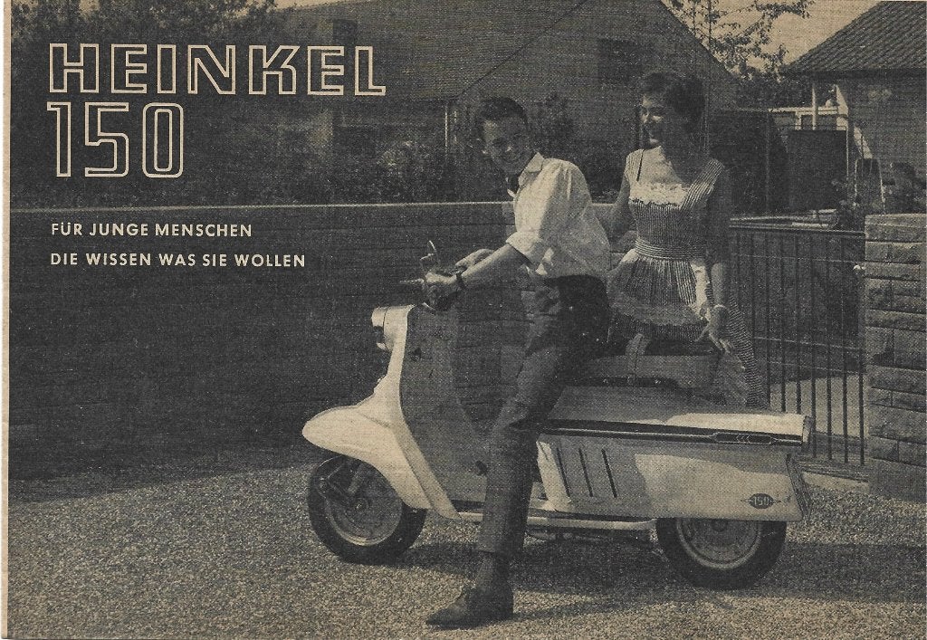 Heinkel 150 scooter folder (H15) motorscooter, Verzenden, Overige merken
