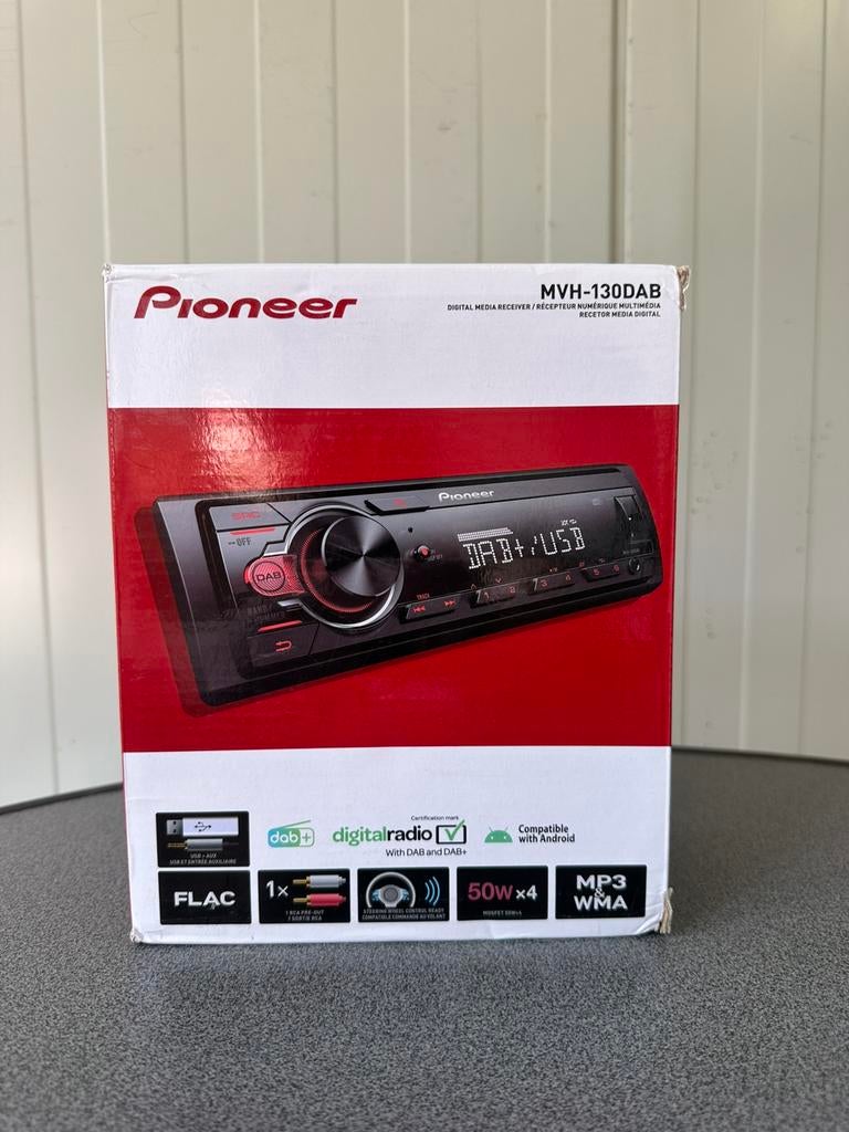 Pioneer MVH-130DAB - Autoradio enkeldin, Auto diversen, Autoradio's, Ophalen of Verzenden, Zo goed als nieuw