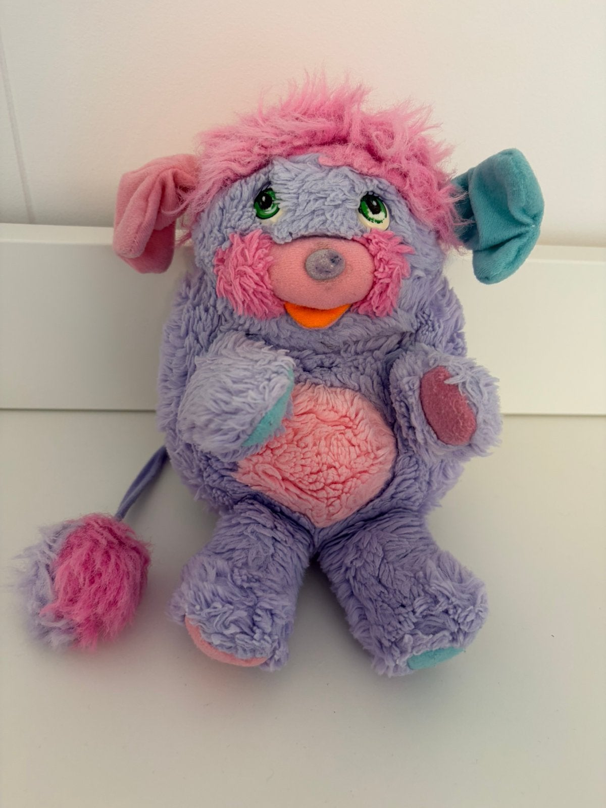 Vintage Popples knuffel paars/roze - Origineel, Paars, Gebruikt, Overige merken, Overige karakters