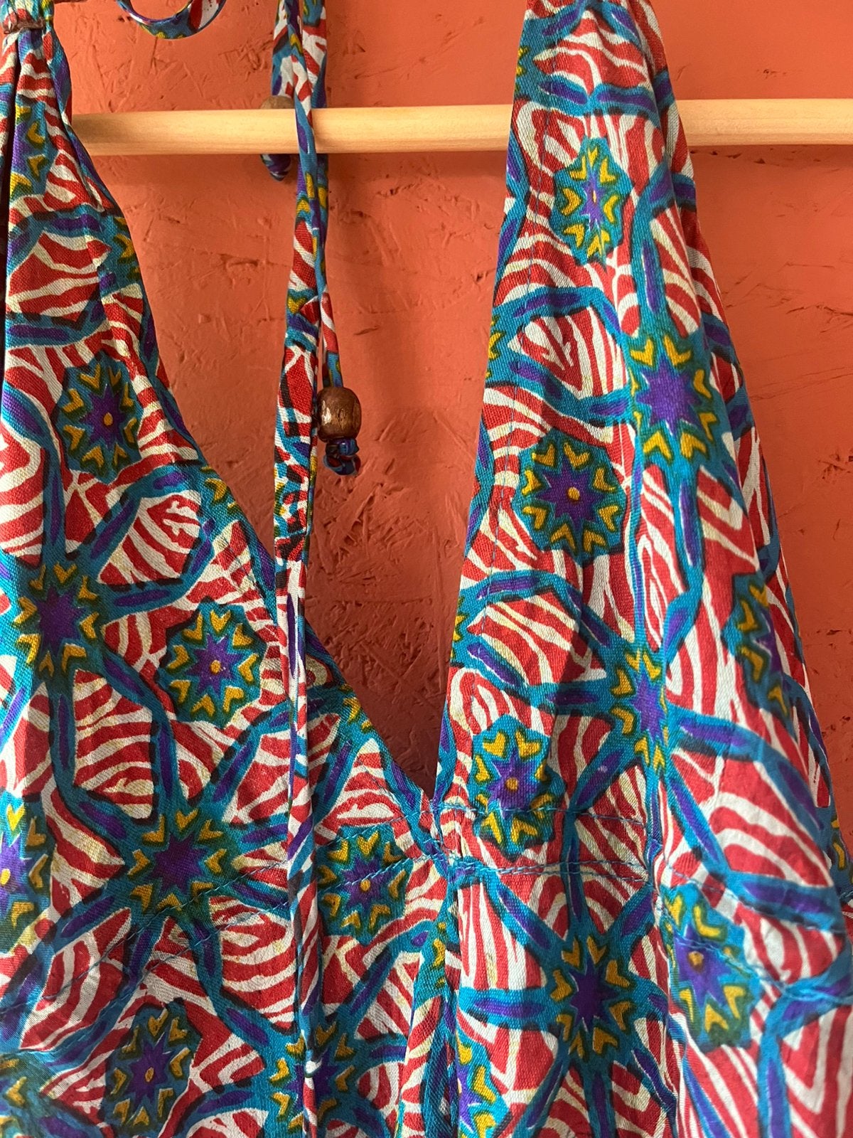 Zomers zijde, Kleding | Dames, Jumpsuits, Zo goed als nieuw, Maat 42/44 (L), Blauw, Ophalen of Verzenden
