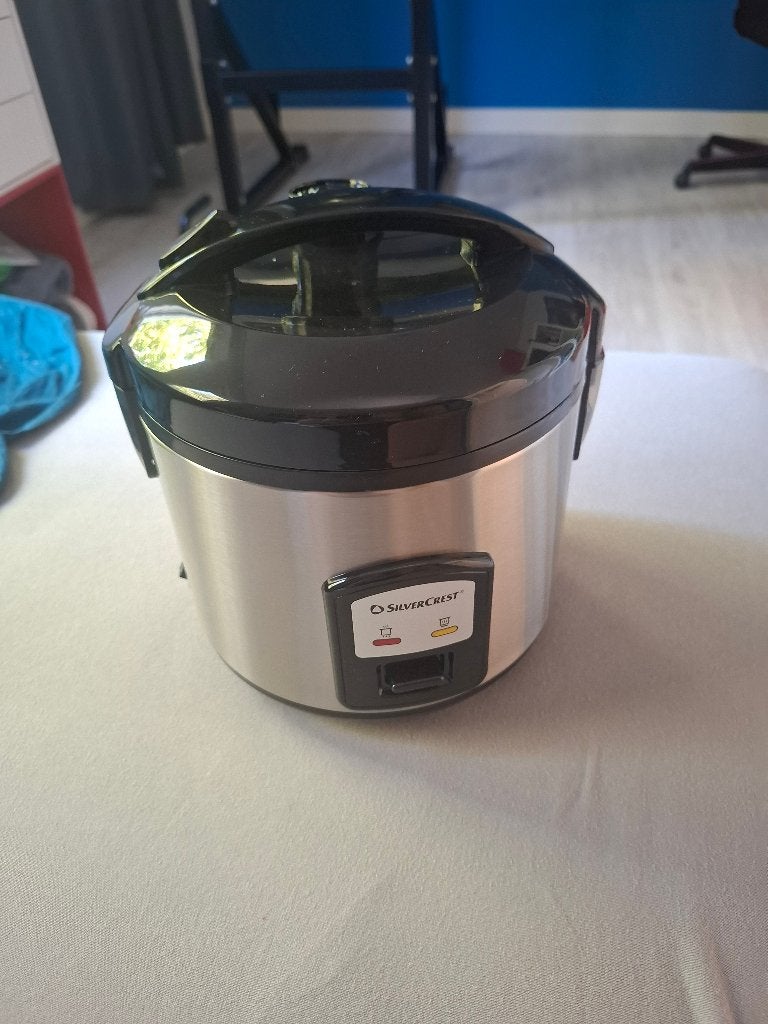 Rijstkoker, pan om rijst in te koken, Silvercrest, Snelkookpan, Ophalen of Verzenden, Zo goed als nieuw, Rvs