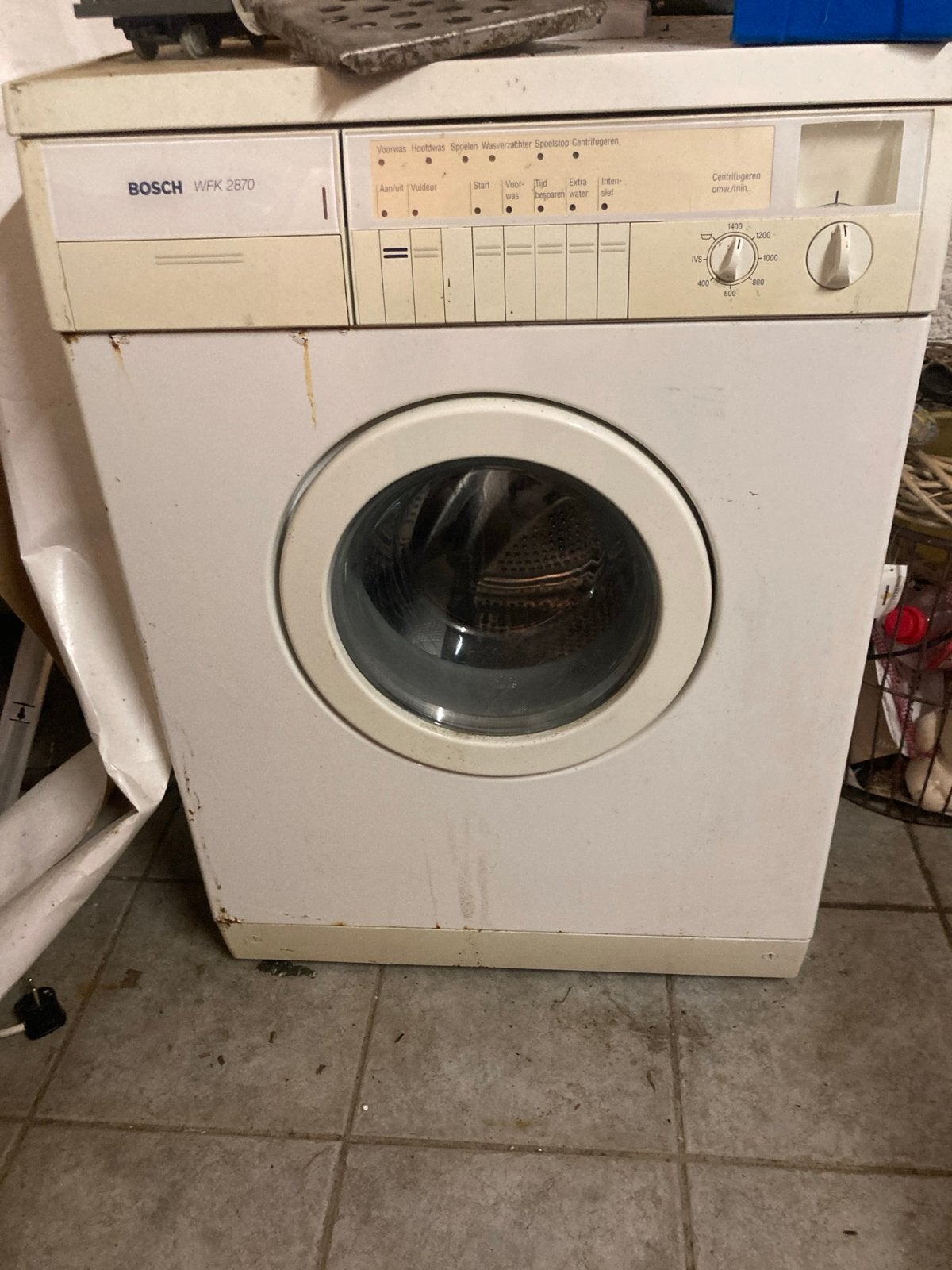 Bosch WFK 2870 Wasmachine - Gebruikt, Ophalen, Gebruikt, Voorlader, Wolwasprogramma