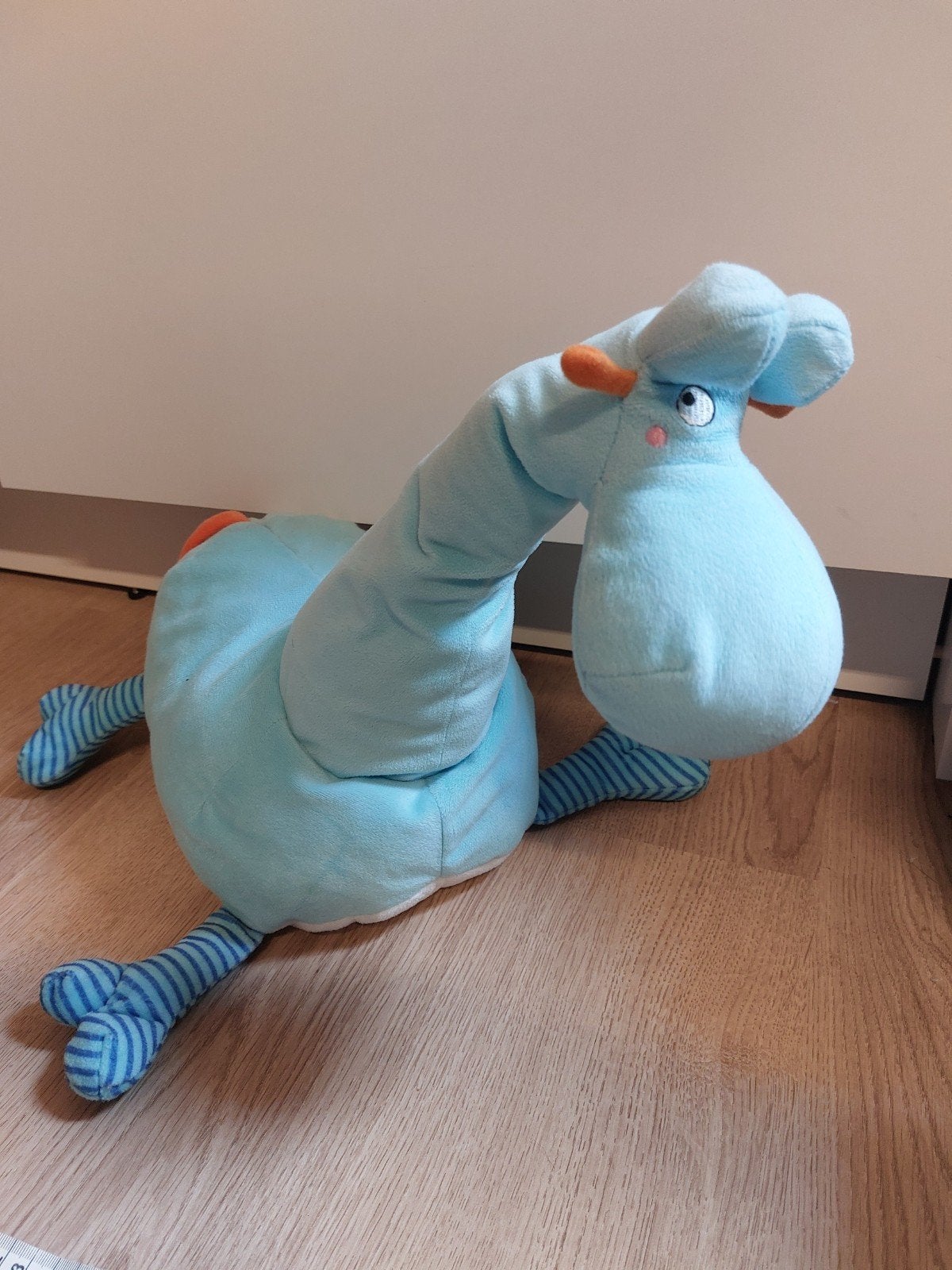 IKEA blauwe giraf knuffel 40 cm, Kinderen en Baby's, Speelgoed | Knuffels en Pluche, Ophalen of Verzenden