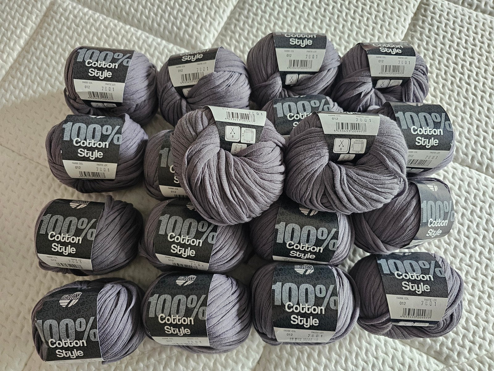 Lana Grossa 100% katoen pakket 18 bollen, Hobby en Vrije tijd, Ophalen of Verzenden, Nieuw, Breien of Haken, Wol of Garen