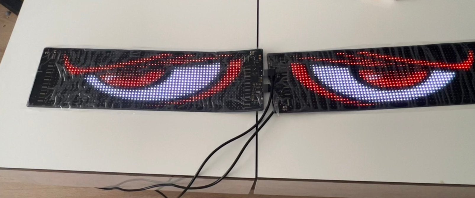 Smart Car LED matrix lightpanel devil’s eyes, Ophalen of Verzenden, Zo goed als nieuw, Licht