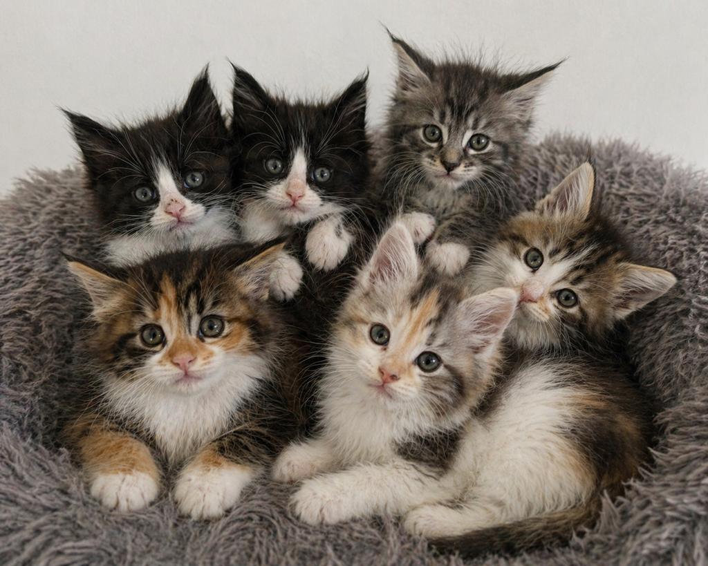 Prachtige maine coon kittens, Dieren en Toebehoren, Katten en Kittens | Raskatten | Langhaar, Meerdere dieren, Gechipt, 0 tot 2 jaar