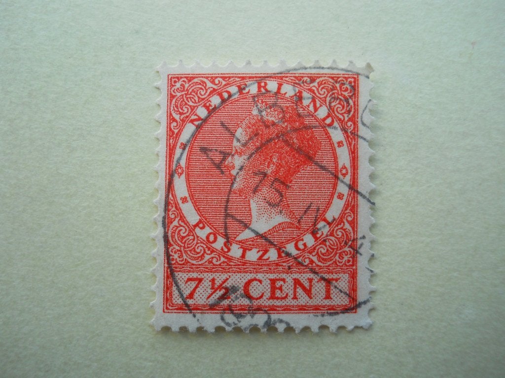 Nederland 1926 Kon. Wilhelmina Nvph.180 Albergen Leeuwarden, Ophalen of Verzenden, T/m 1940, Gestempeld