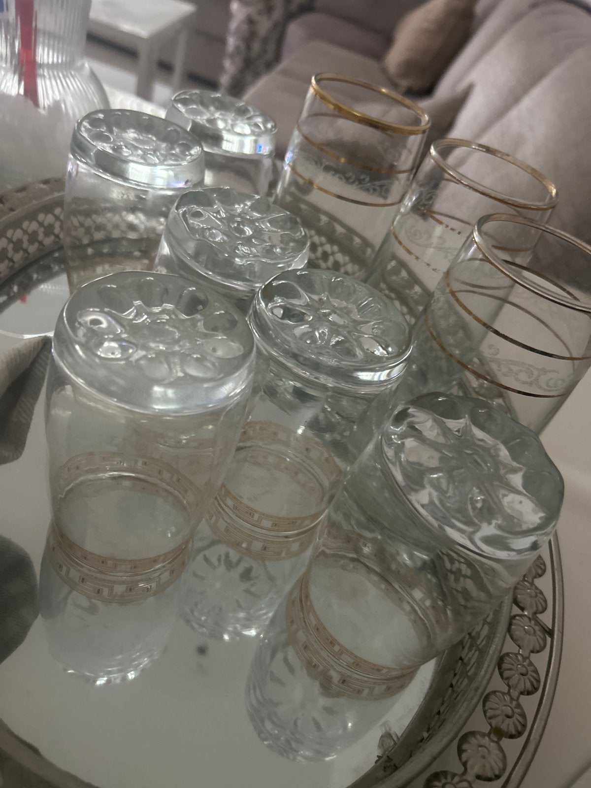 Diverse glazen,borden,pannen, vazen, dienbladen, bestek enz., Ophalen of Verzenden, Gebruikt, Glas, Meerkleurig