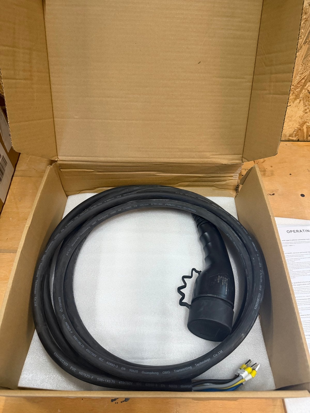 EVHUB Laadkabel Type 2 met Open Eind - 5 Meter, Ophalen of Verzenden, Gebruikt, Laadkabel