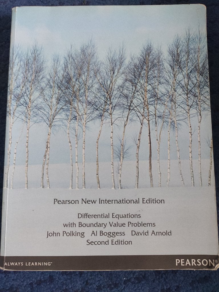 Differential Equations Pearson 2nd edition, Pearson, Ophalen of Verzenden, Beta, WO