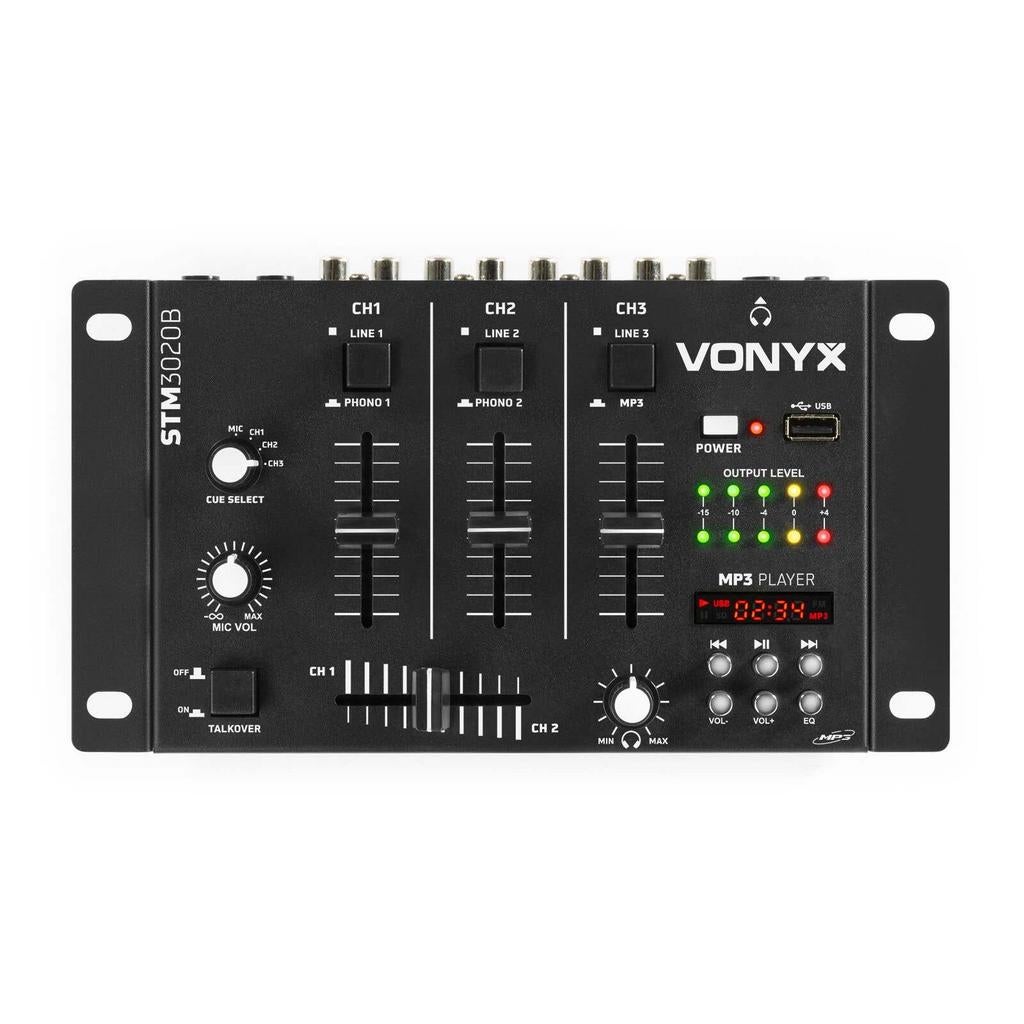 Vonyx STM-3020B, Ophalen of Verzenden, Zo goed als nieuw, 5 tot 10 kanalen, Microfooningang