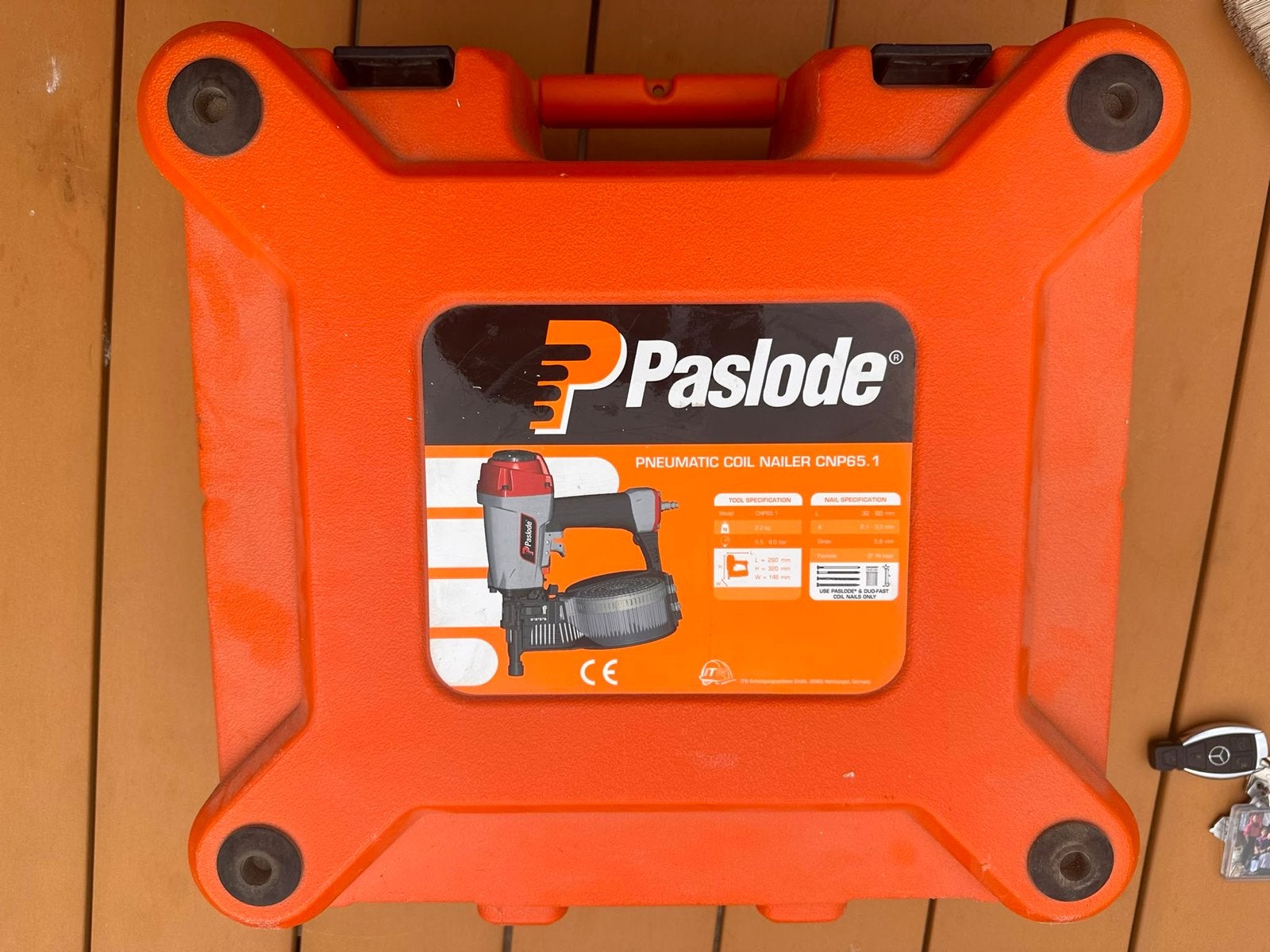 Paslode Pneumatische Coil Nailer CNP65.1 in koffer, Ophalen, Gebruikt