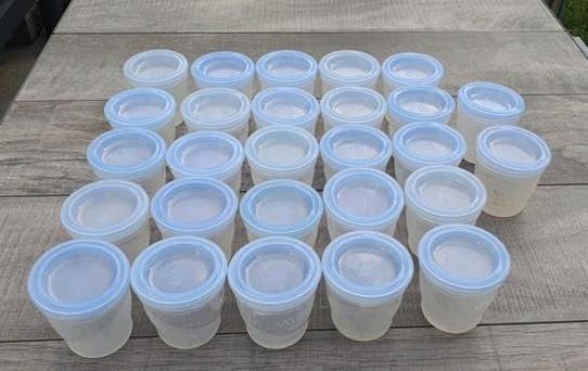 27 Philips Avent bakjes 180 ml voor moedermelk / babyhapjes, Ophalen of Verzenden, Gebruikt, Overige typen