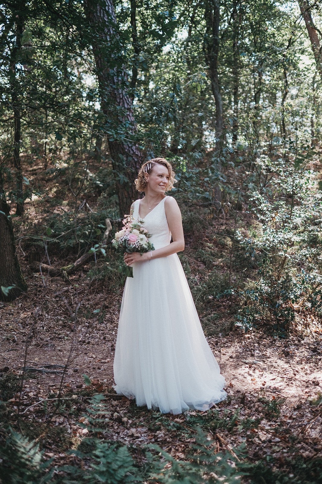 Bianco Event Julia kant glitter tulle bruidsjurk, Trouwjurk, Wit, Bianco Evento, Ophalen of Verzenden