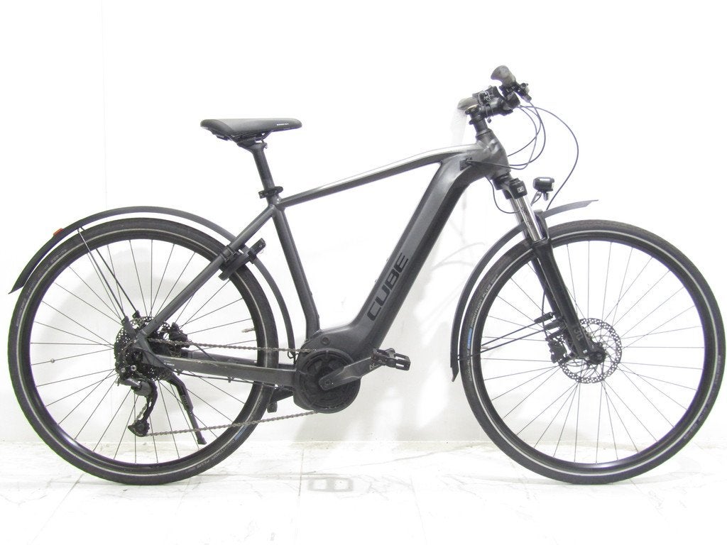 Cube Nuride pfm (accu niet uitneembaar) zwart heren 50cm 28i, Fietsen en Brommers, Elektrische fietsen, 47 tot 51 cm, Gebruikt