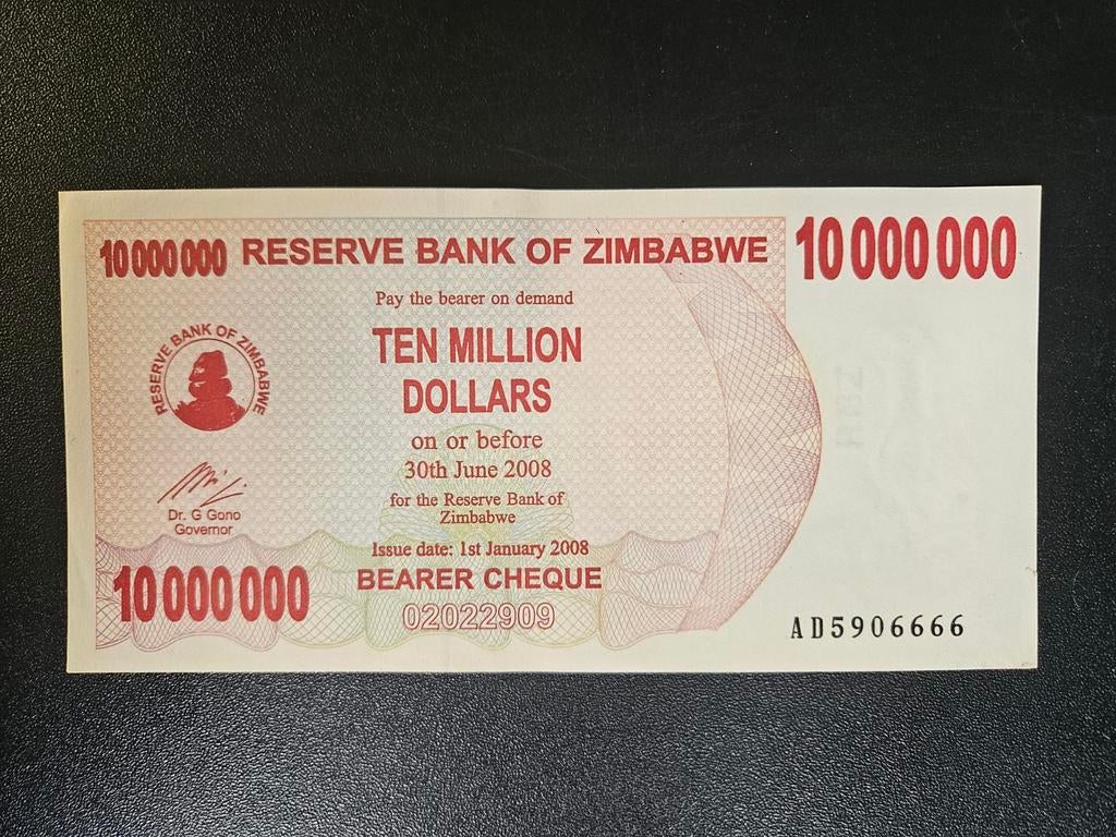 Zimbabwe pick 55a 2008 zf+, Ophalen of Verzenden, Zimbabwe, Los biljet