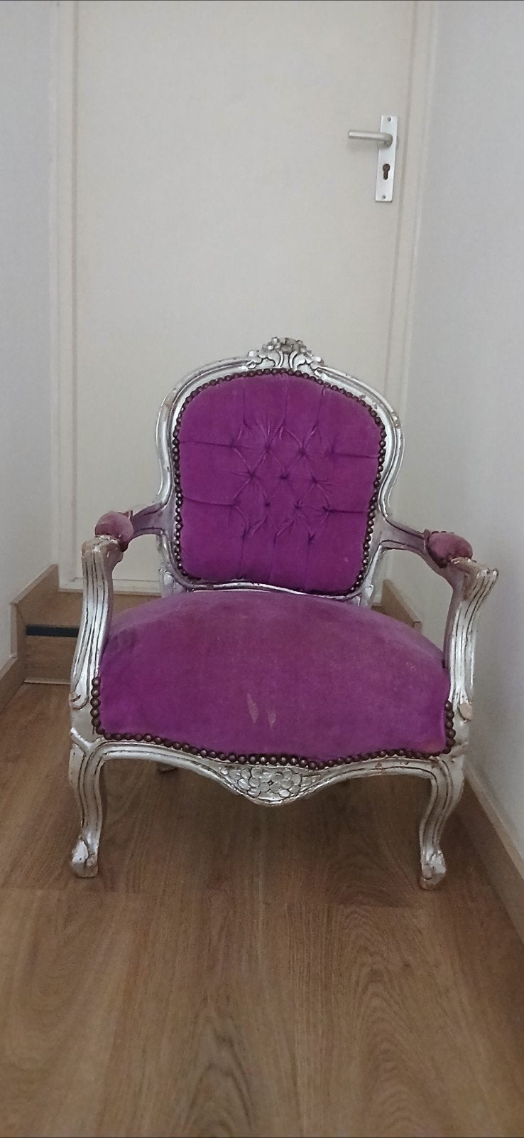 Brocante kinderstoel, Ophalen