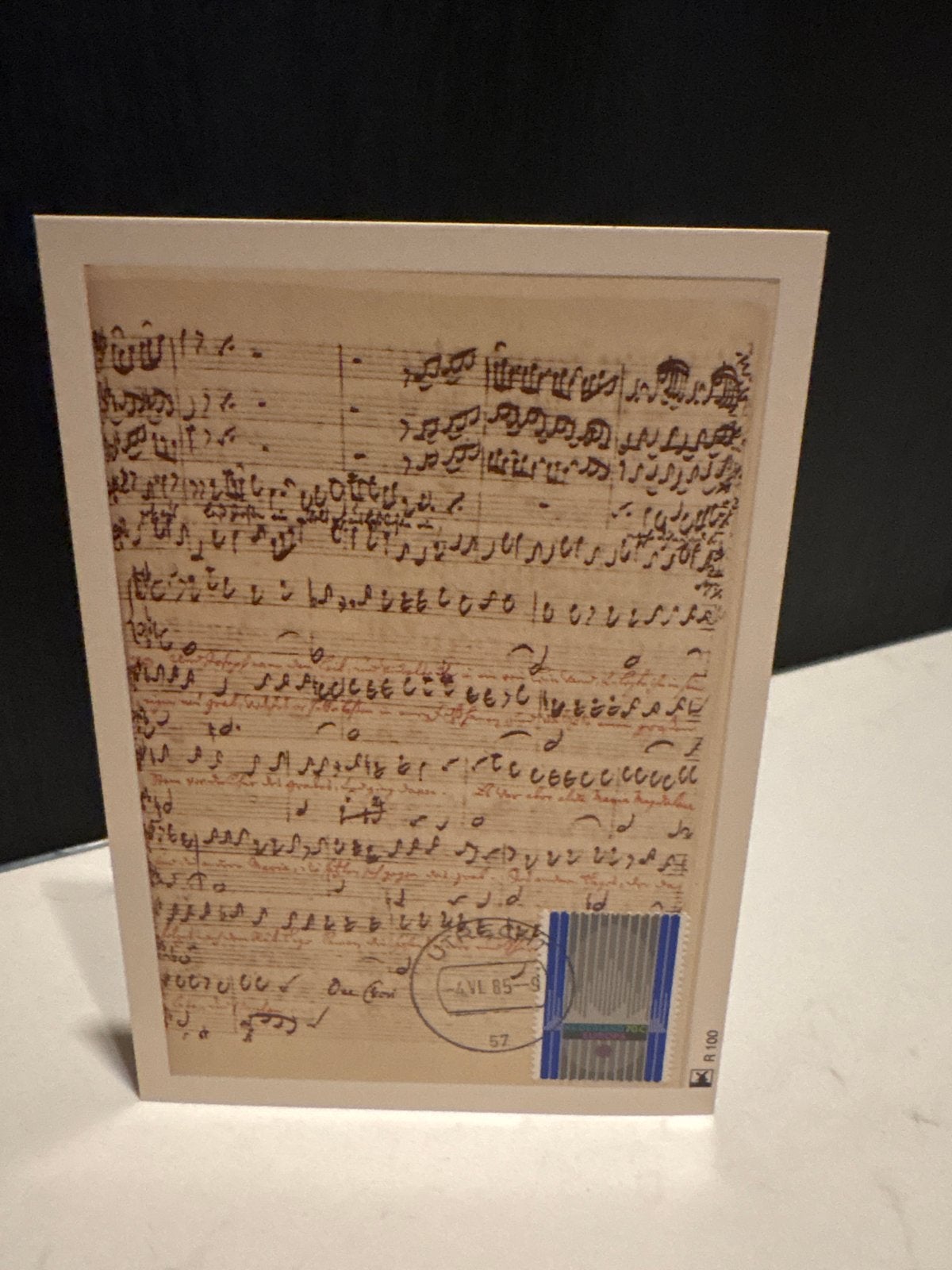 Ansichtkaart Bach Matthäus Passion (1985), Ophalen of Verzenden, 1980 tot heden, Ongelopen