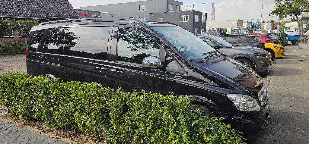 Mercedes Viano 3.0 CDI Lang VIP 7P / Blue Efficiency EURO-5, Automaat, Dealer onderhouden, Zwart, 241 €/maand