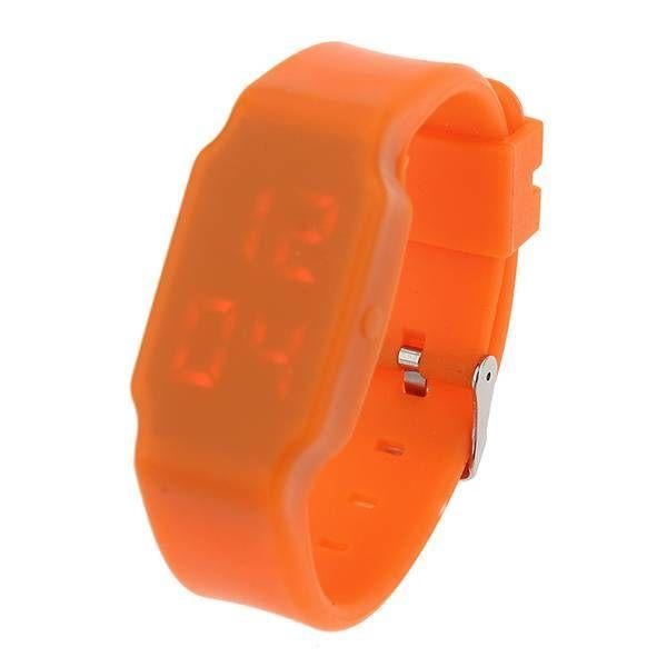 Oranje LED horloge izgs, Overige merken, Kunststof, Polshorloge, Kunststof