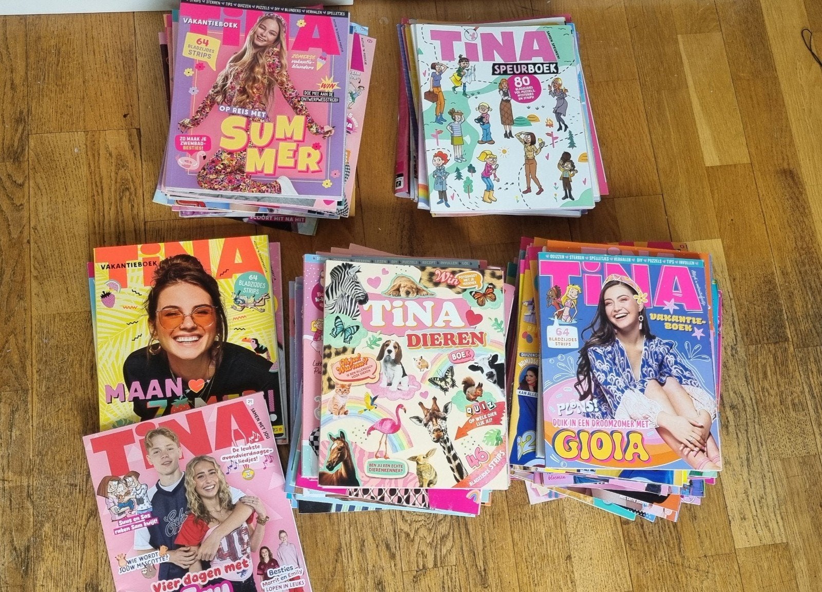 Grote collectie Tina tijdschriften en vakantieboeken, Verzamelen, Ophalen, 1980 tot heden, Tijdschrift