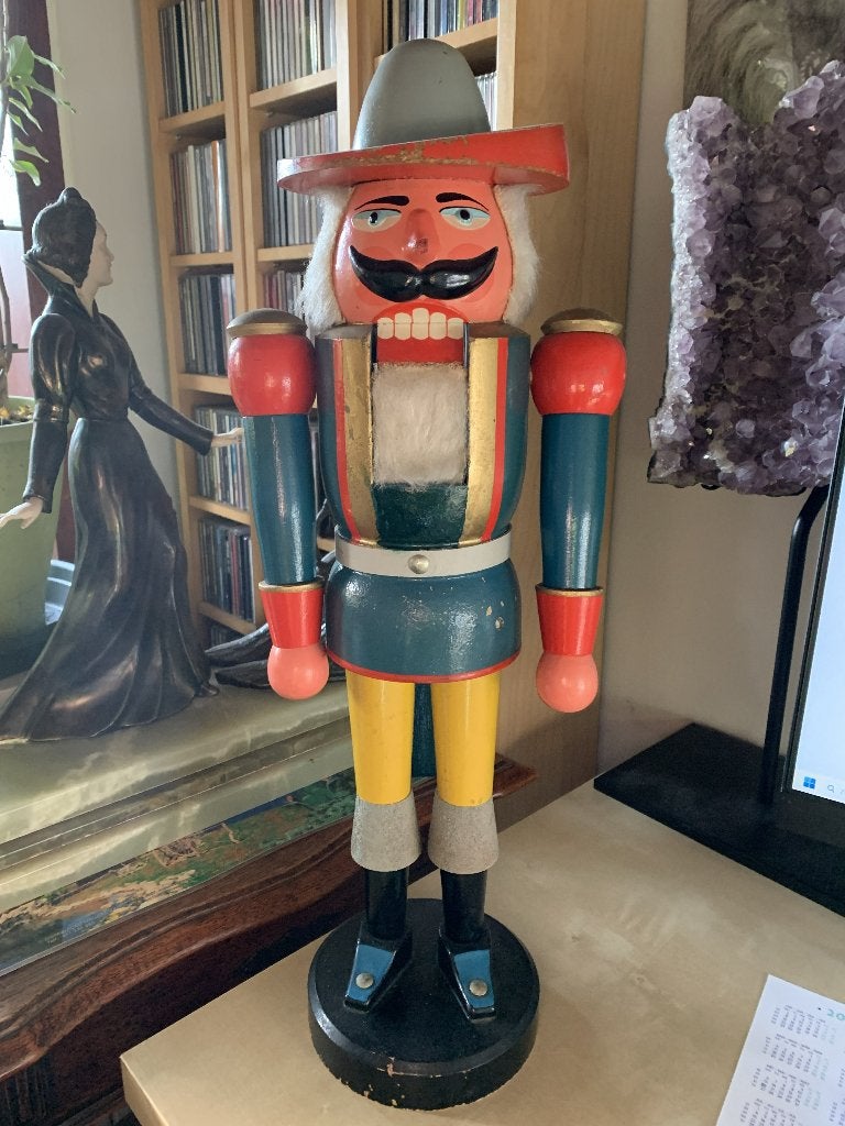 Grote houten notenkraker Musketier uit voormalig DDR, Ophalen of Verzenden