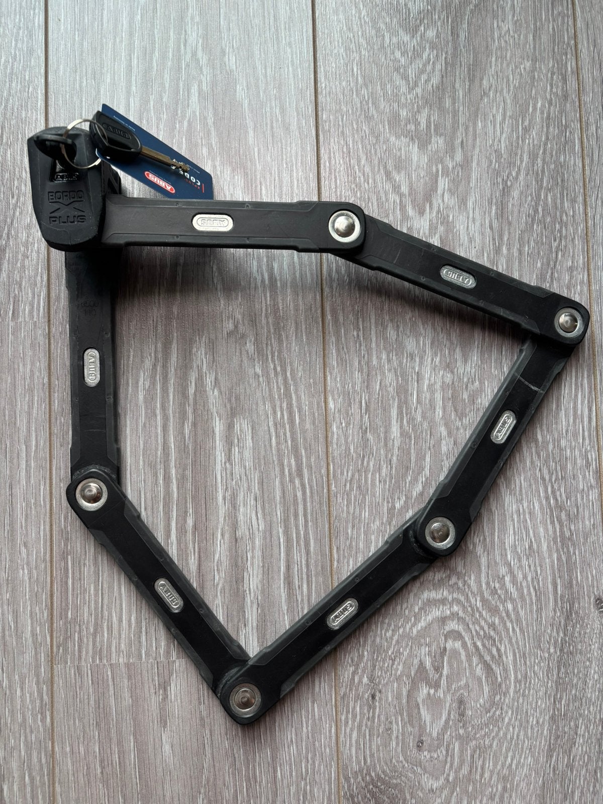 Abus Bordo X vouw fietsslot 110cm, Fietsen en Brommers, Fietsaccessoires | Fietssloten, Ophalen of Verzenden, Zo goed als nieuw