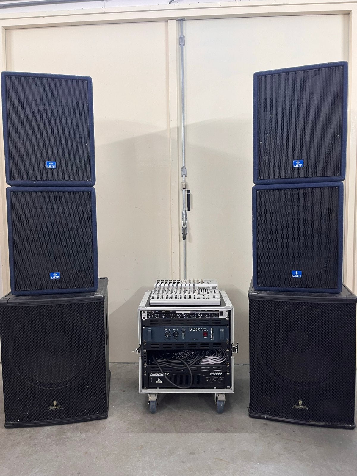Complete DJ Set: Behringer Subwoofers & LEM Luidsprekers, Ophalen, Gebruikt, Dj-set, Behringer