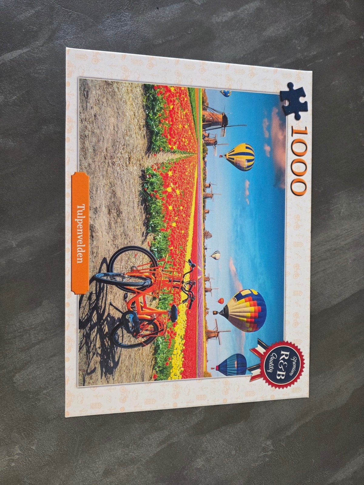 Puzzel 1000 stukjes Tulpenvelden R&B Quality, Een of twee spelers, Ophalen of Verzenden, Gebruikt, R&B Quality