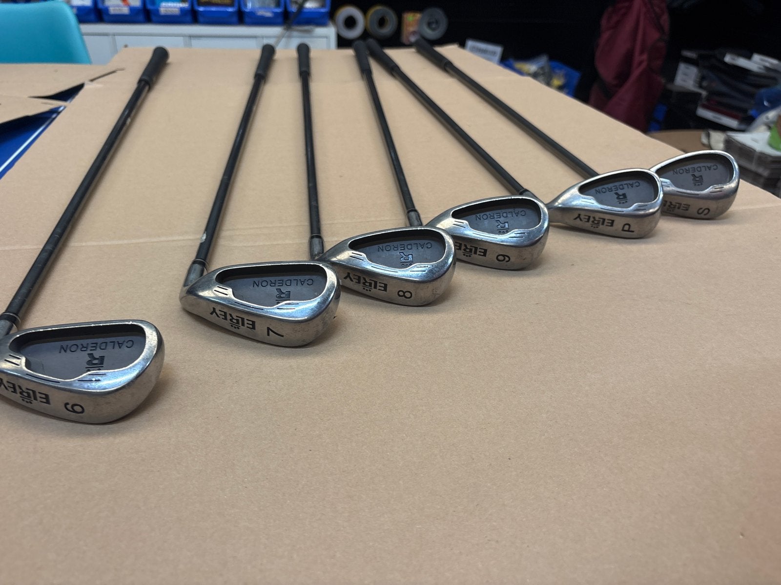 Calderon Elrey golf ijzerset 6-7-8-9-P-S | 6 clubs, Ophalen of Verzenden, Gebruikt, Set, Overige merken