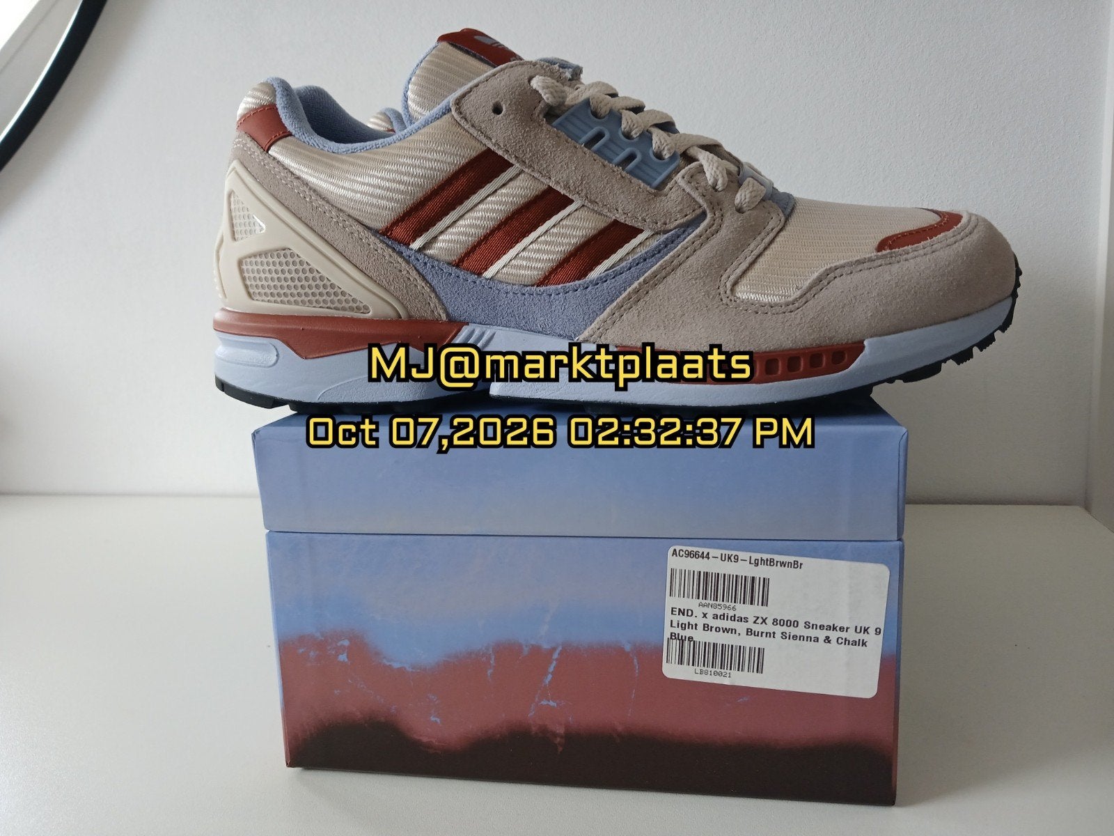 Adidas ZX 8000 x END KILN, Ophalen, Overige kleuren, Nieuw, Sneakers of Gympen