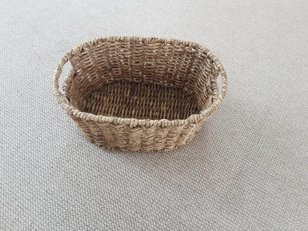 Decoratieve mand van zeegras, Huis en Inrichting, Woonaccessoires | Schalen en Manden, Overige materialen, Mand, Ophalen of Verzenden
