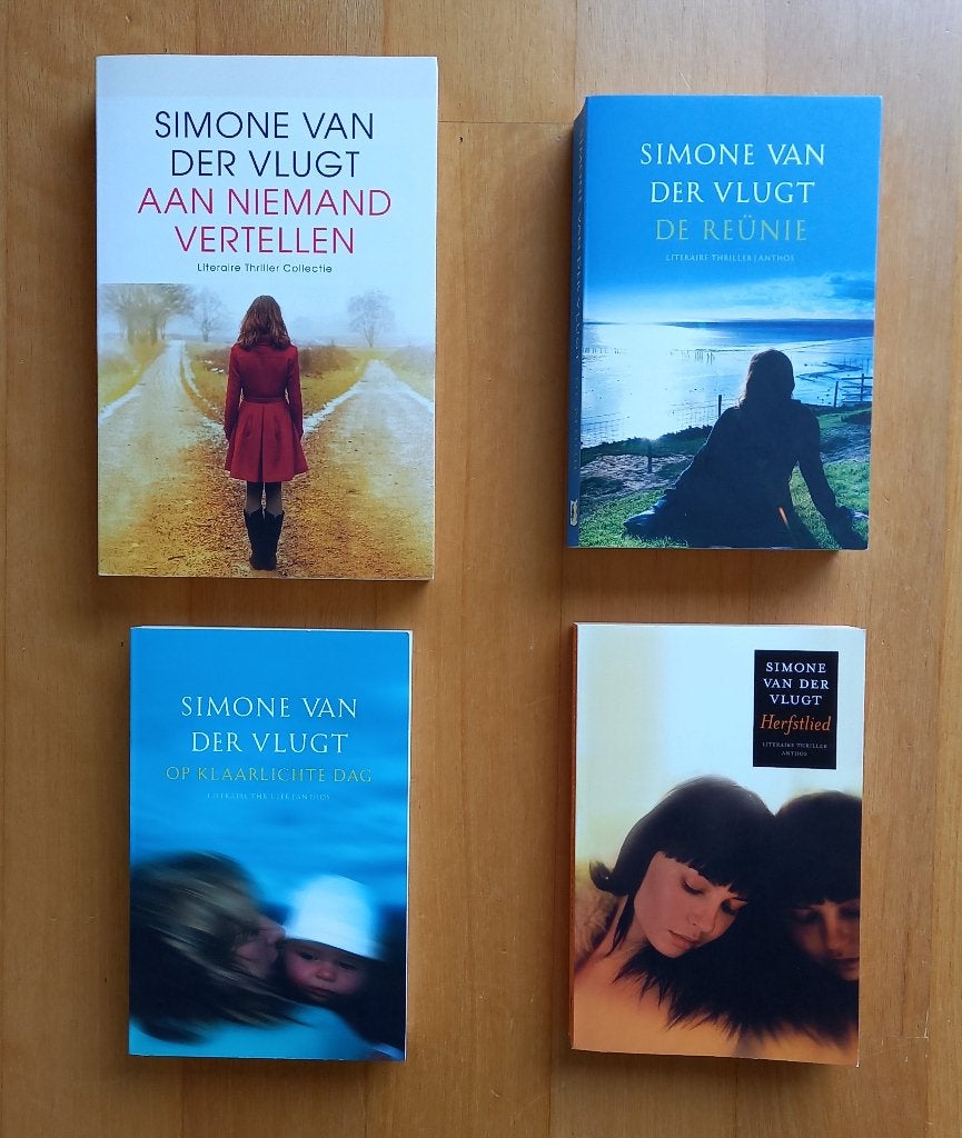 Set van 4 thrillers van Simone van der Vlugt, Ophalen of Verzenden, Zo goed als nieuw, Simone van der Vlugt