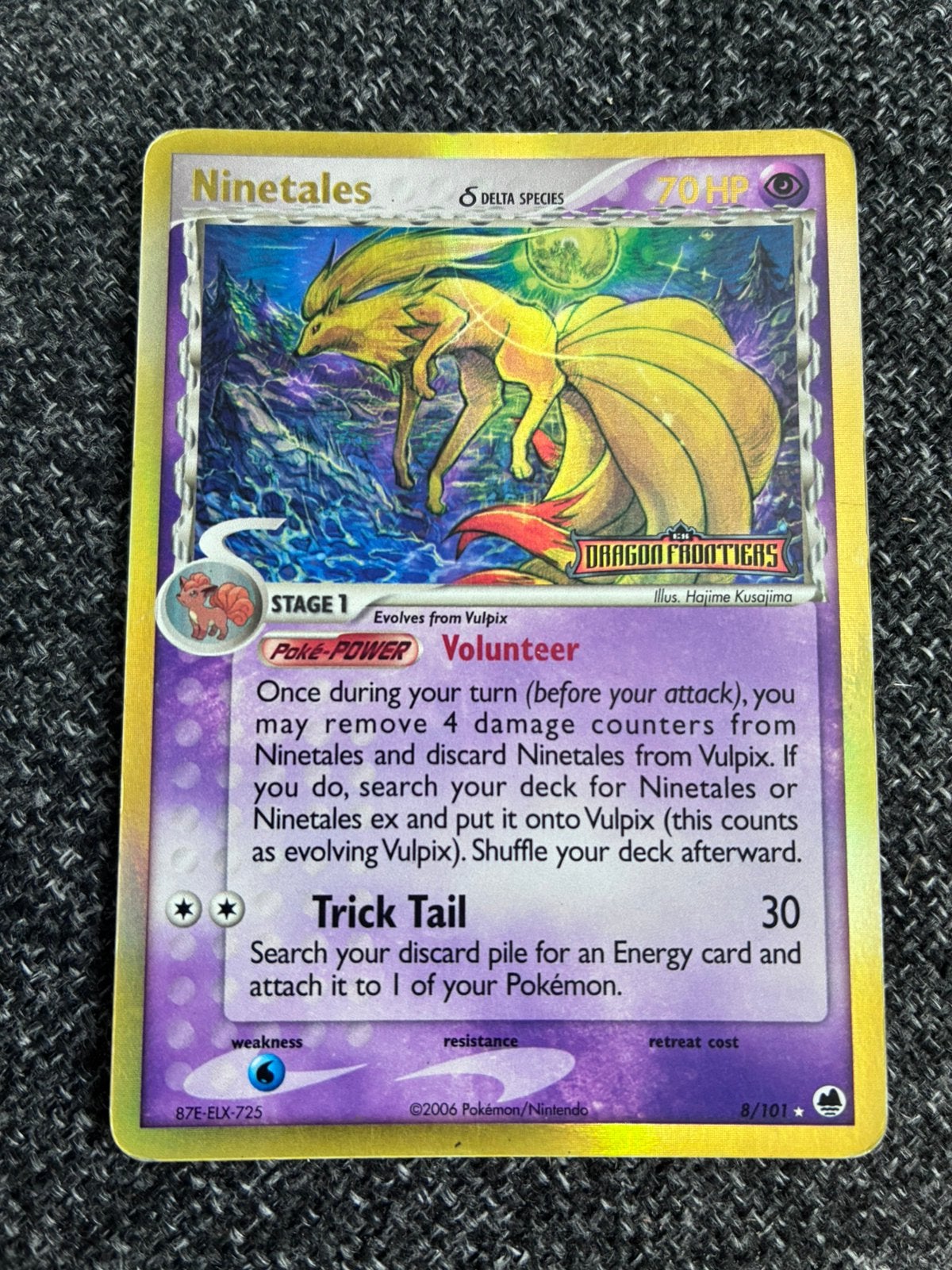 Ninetales 8/101 - ex dragon frontiers, Ophalen, Gebruikt