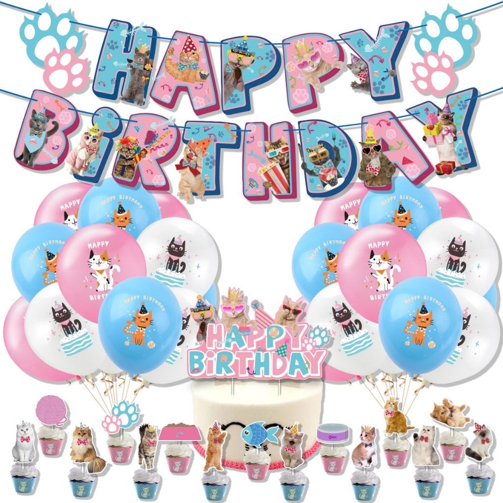 Katten / Cats / Cat - Verjaardag Versiering / Decoratie, Versiering, Contact@gatesgroup.nl, Verjaardag, Ophalen of Verzenden