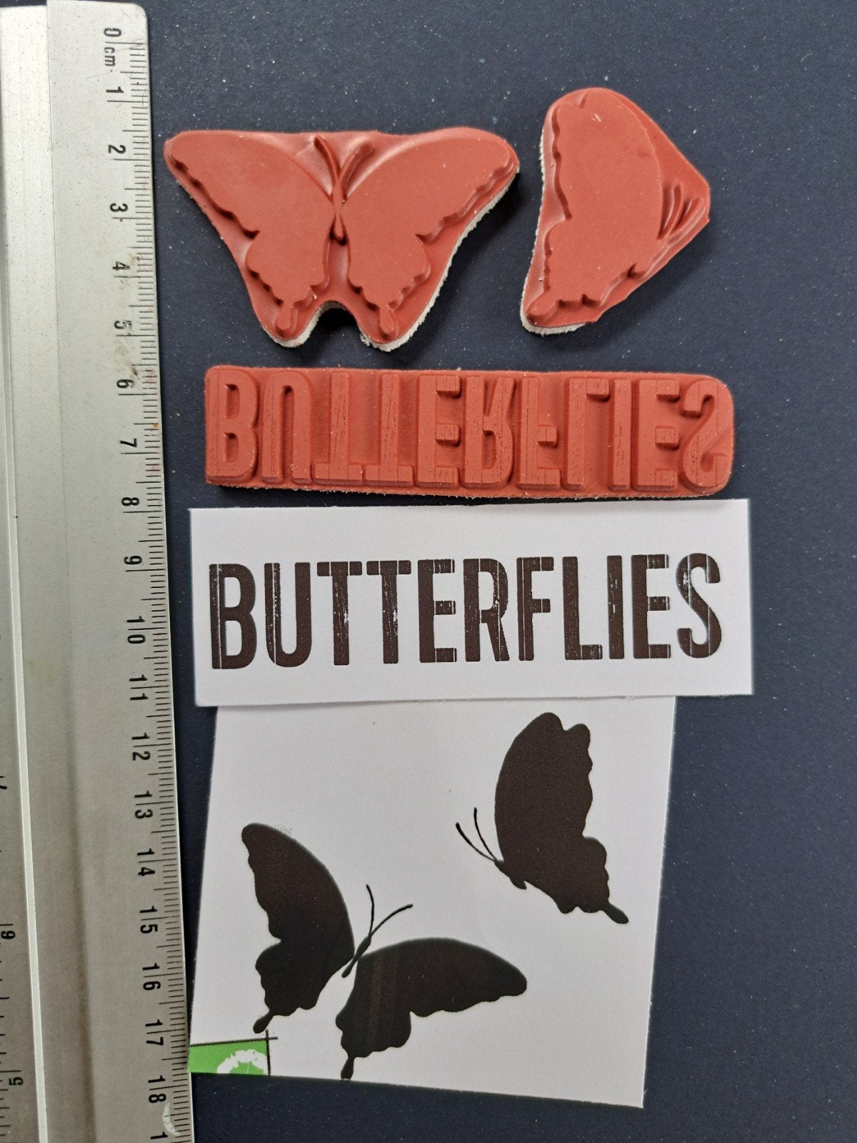 IMPRESSION OBSESSION BUTTERFLY RUBBER STEMPELS VLINDERS, Hobby en Vrije tijd, Stempelen, Ophalen of Verzenden, Nieuw, EZ-mounted stempel
