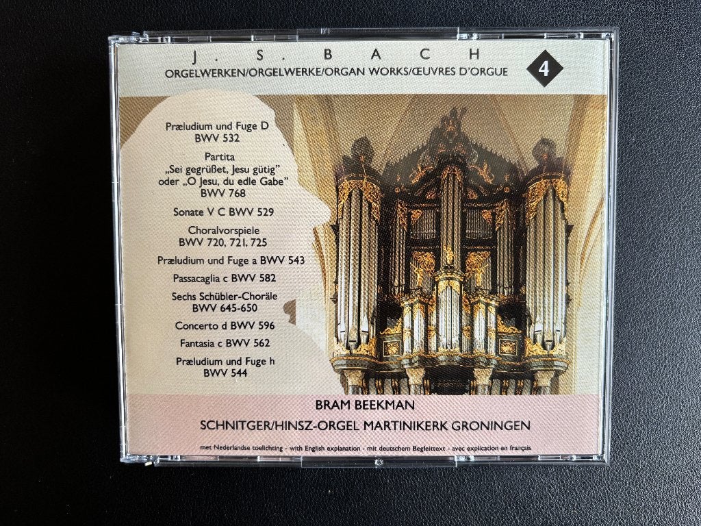 Bach Orgelwerken 4 - Bram Beekman, Gebruikt, Soloconcert, Ophalen of Verzenden, Barok