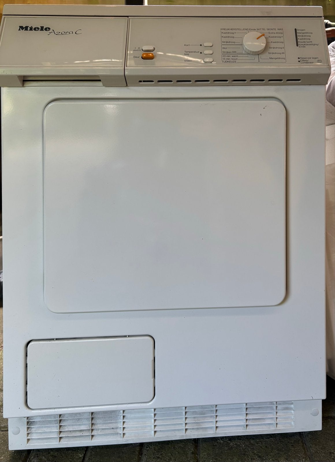 GRATIS: Miele Azora C Condensdroger, Witgoed en Apparatuur, Wasdrogers, Gebruikt, Condens, Voorlader, 6 tot 8 kg, 85 tot 90 cm