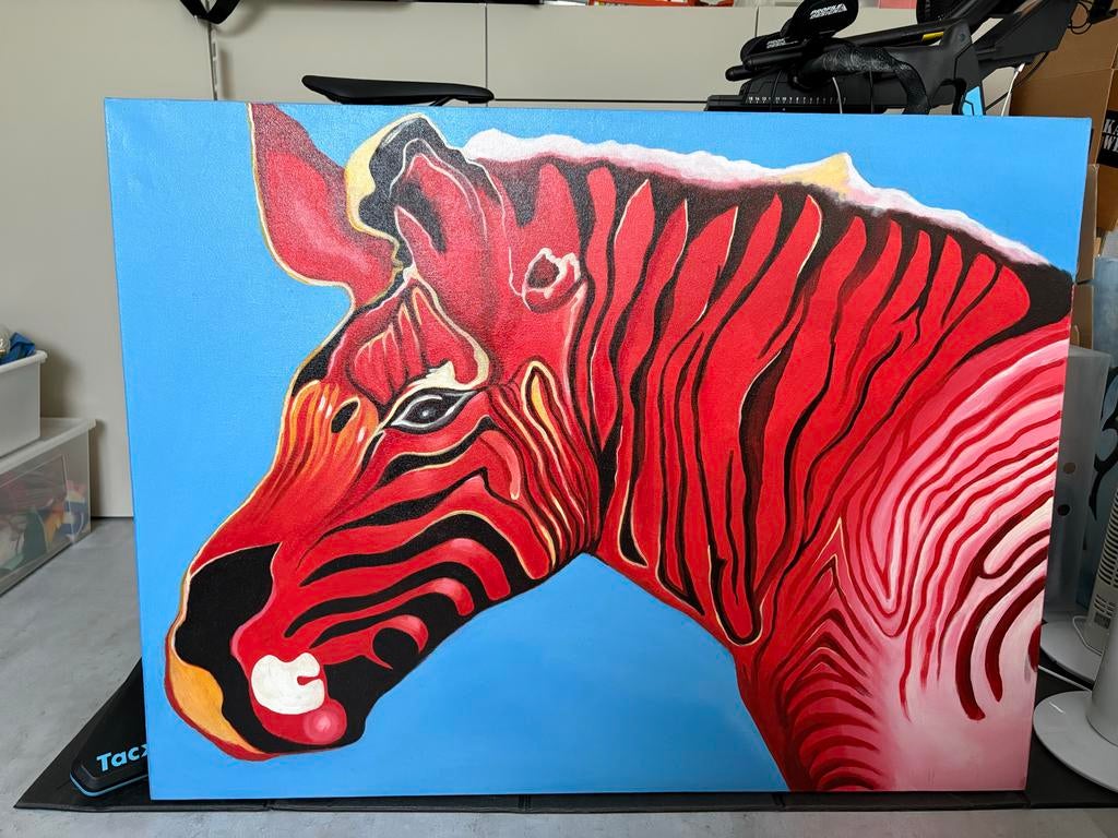 Kleurrijk doek van Loods 5, zebra, Ophalen