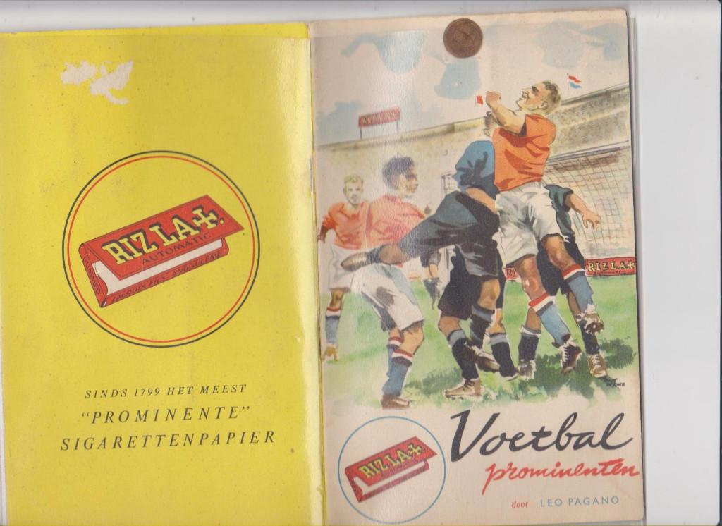 Voetbalprominenten, RIZLA, Oud rizlaboekje, Voetbalplaatjes, Ophalen of Verzenden, Zo goed als nieuw, Balsport, Leo Pagano