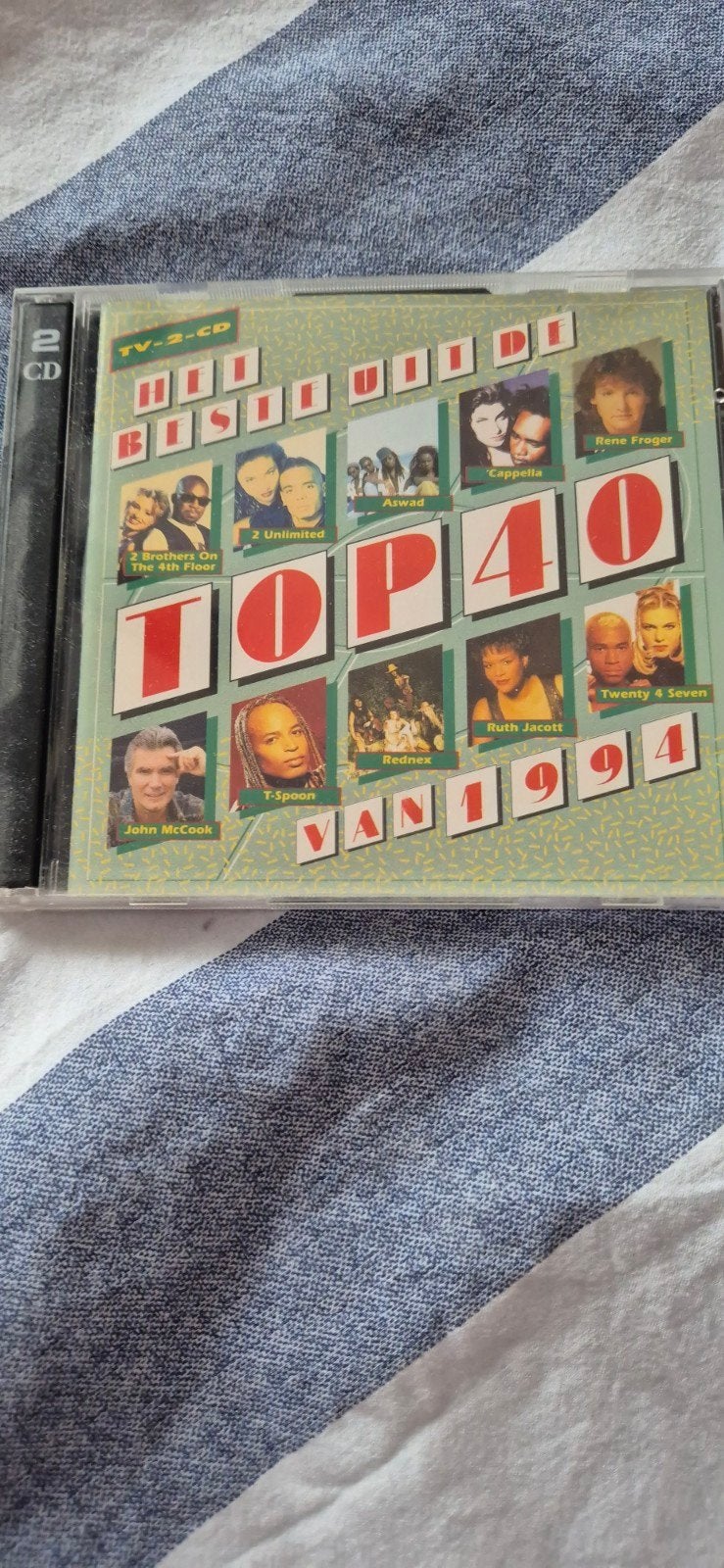 TV-2-CD Hit Music Top 40 van 1994 - Diverse Artiesten, Cd's en Dvd's, Ophalen, Gebruikt, Pop, Verzamelalbum