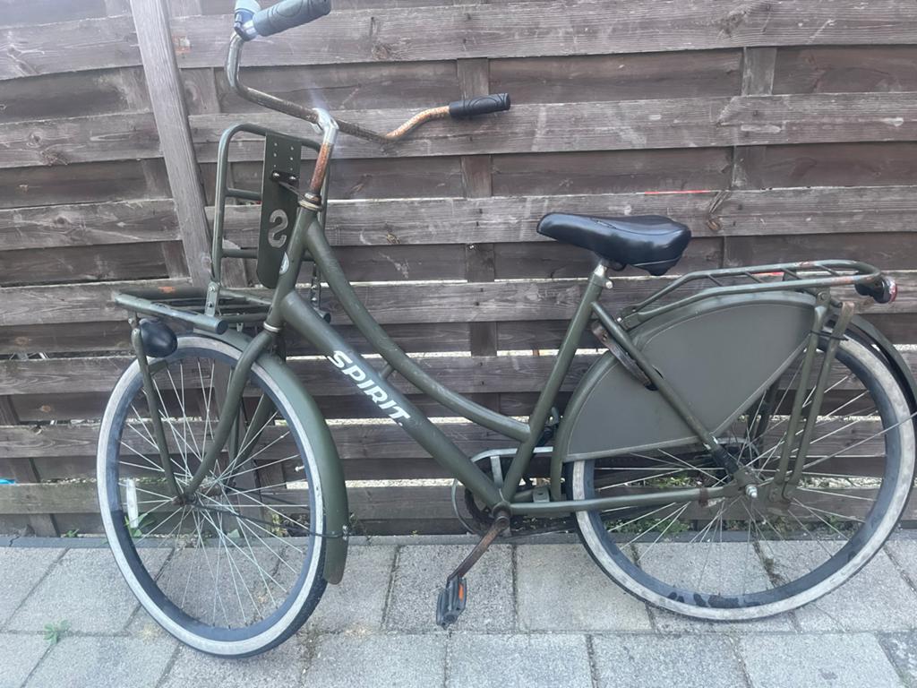 Spiritfiets, Oerlelijk, maar retesterk., Fietsen en Brommers, Ophalen of Verzenden, Gebruikt, Terugtraprem