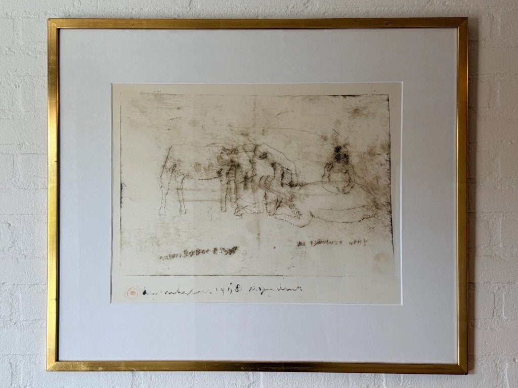 Anton Heyboer Ets HET TIJDELOZE WERK UIT 1978., Ophalen, Ets, Gesigneerd, 1950 - 1999