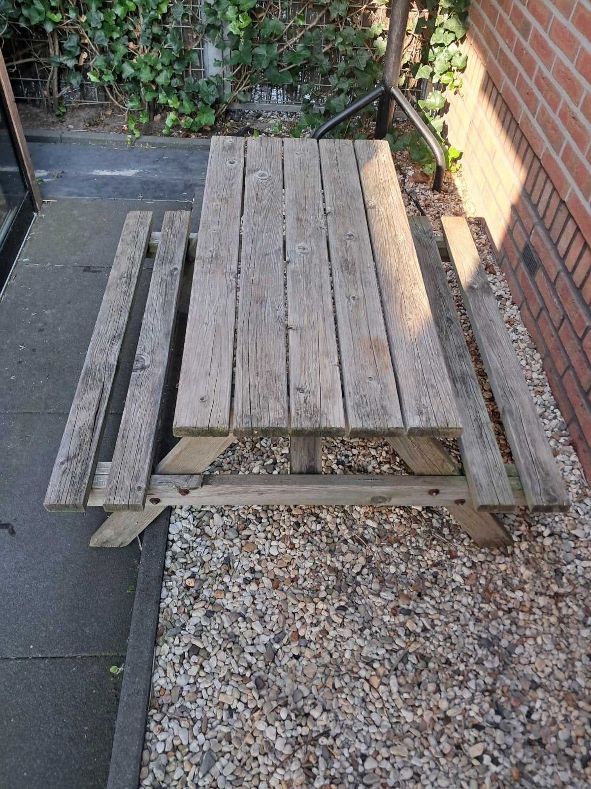 kinder picknicktafel, Ophalen, Rechthoekig, Hout