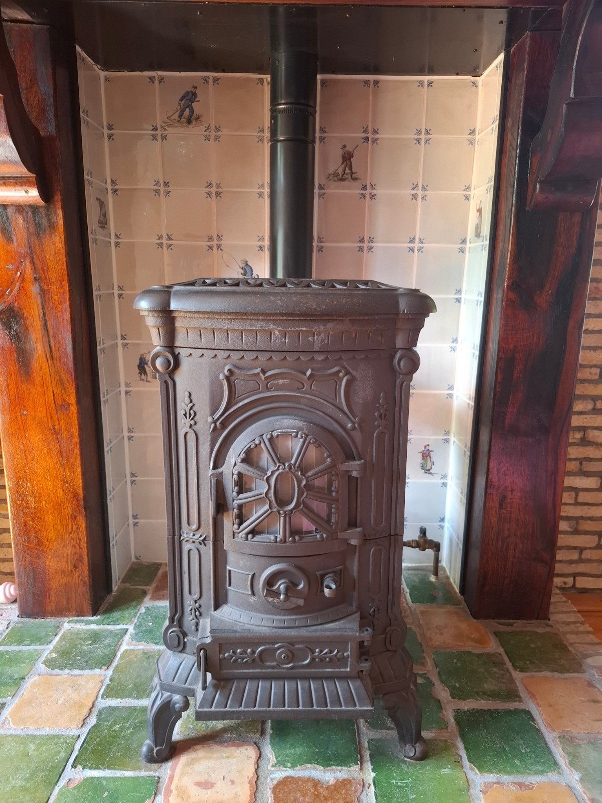 Gashaard Dauphin 12,5kW - Klassieke Vrijstaande Gaskachel, Huis en Inrichting, Kachels, Ophalen, Gebruikt, Gas, Vrijstaand