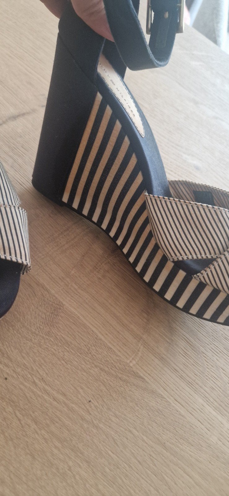 Sleehakken tommy hilfiger. Maat 41, Ophalen of Verzenden, Blauw, Sandalen of Muiltjes