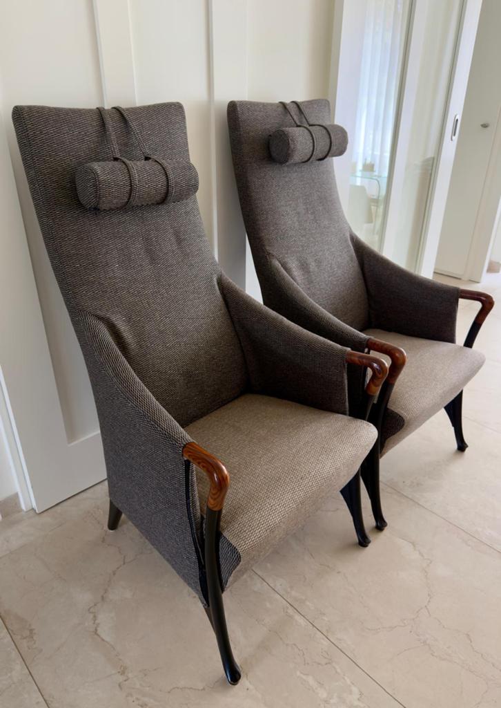 Giorgetti Progetti Fauteuil 2 stuks, Huis en Inrichting, Ophalen, Zo goed als nieuw, 75 tot 100 cm, 50 tot 75 cm