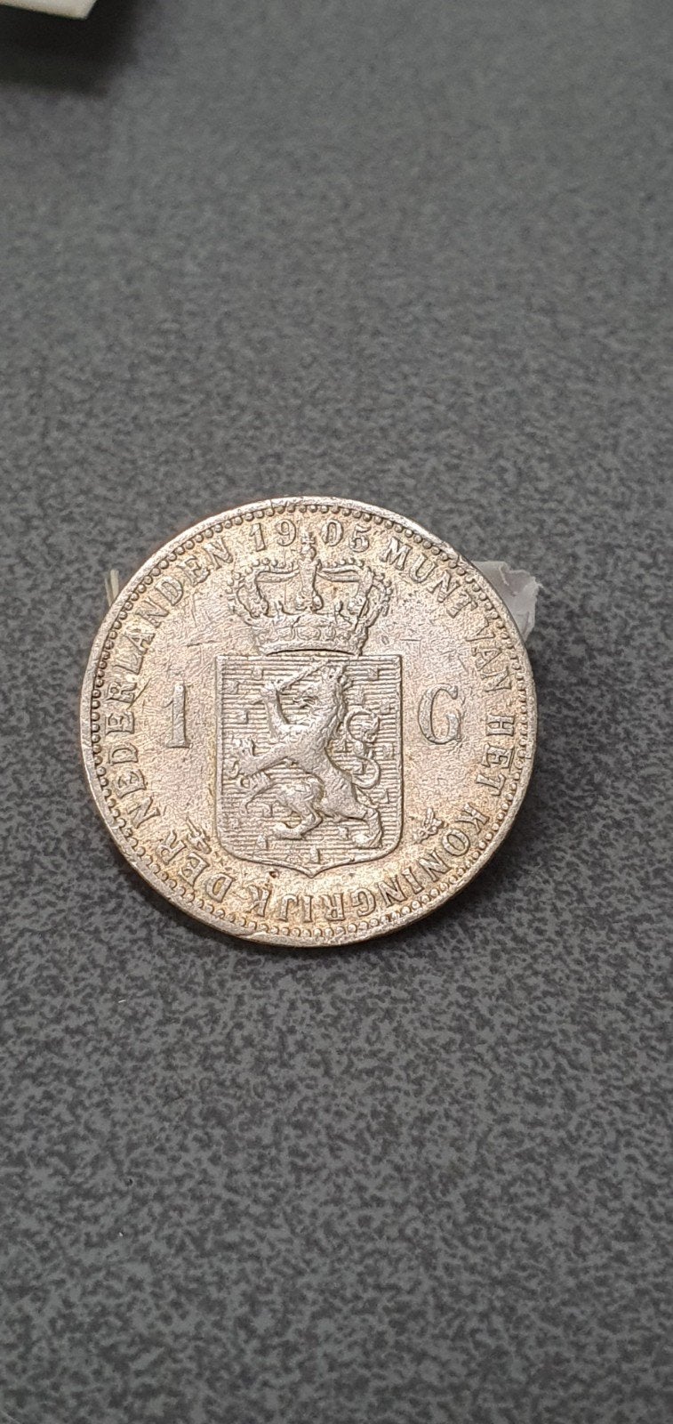 Zilveren 1 Gulden Munt Koningin Wilhelmina 1905, Postzegels en Munten, Munten | Nederland, 1 gulden, Zilver, Ophalen of Verzenden