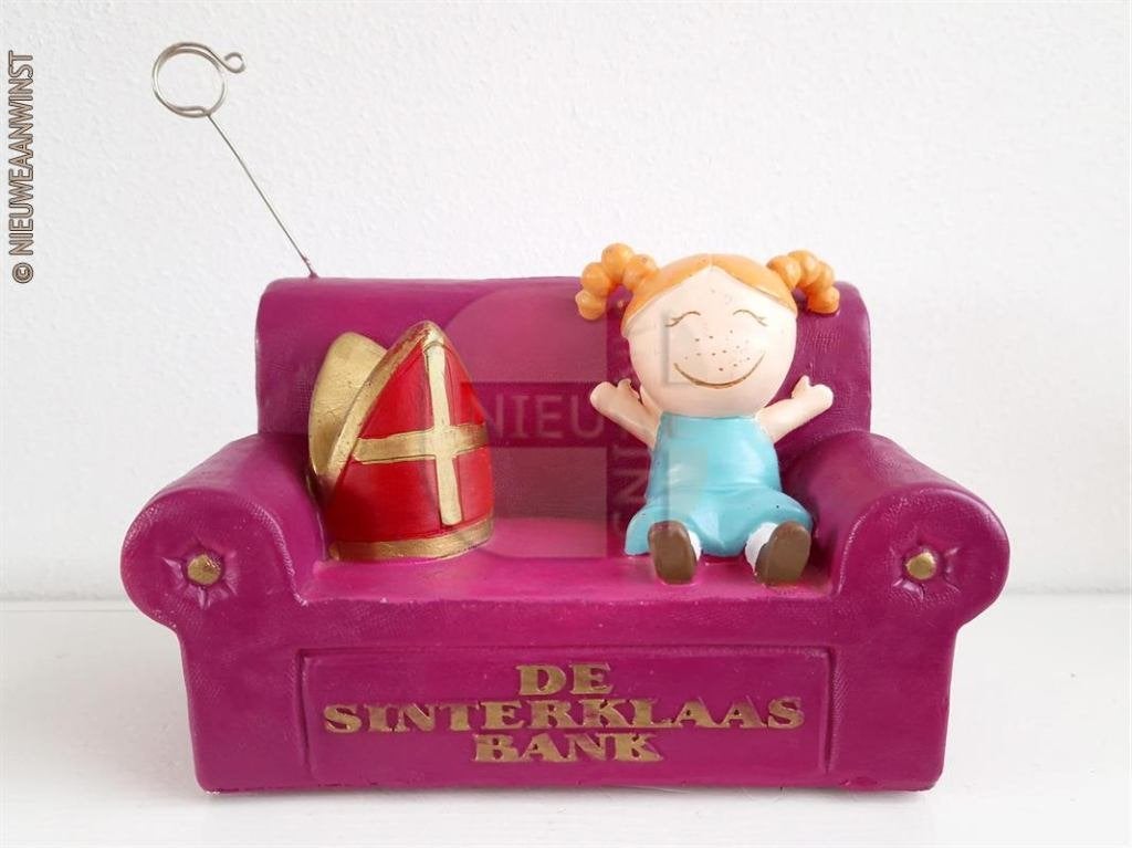 Unieke spaarpot Stichting de Sinterklaasbank, Verzenden, Zo goed als nieuw