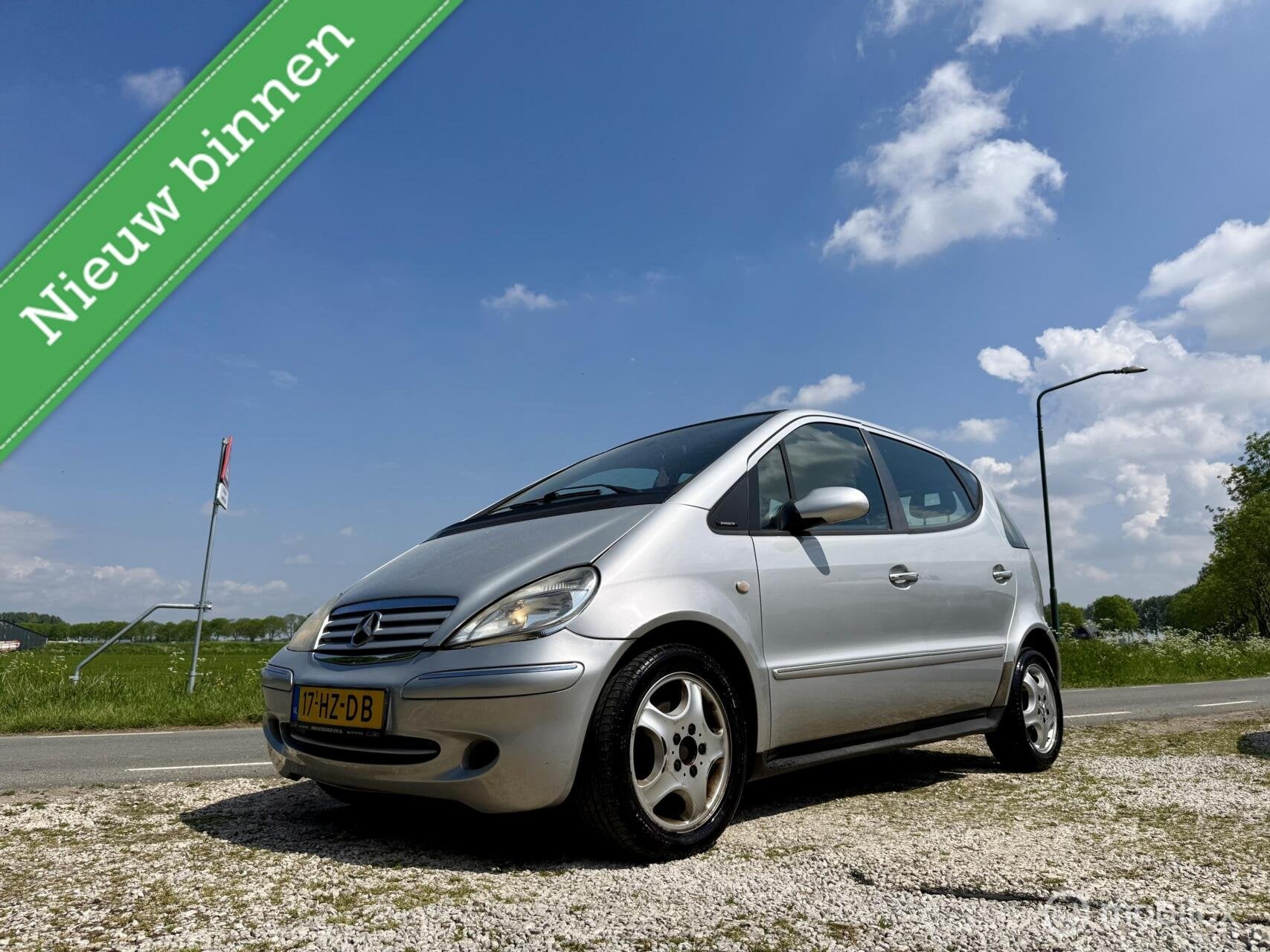 Mercedes A-klasse 140 Classic Lang, Airco, APK Juli 2027, Voorwielaandrijving, Gebruikt, 4 cilinders, Leder en Stof